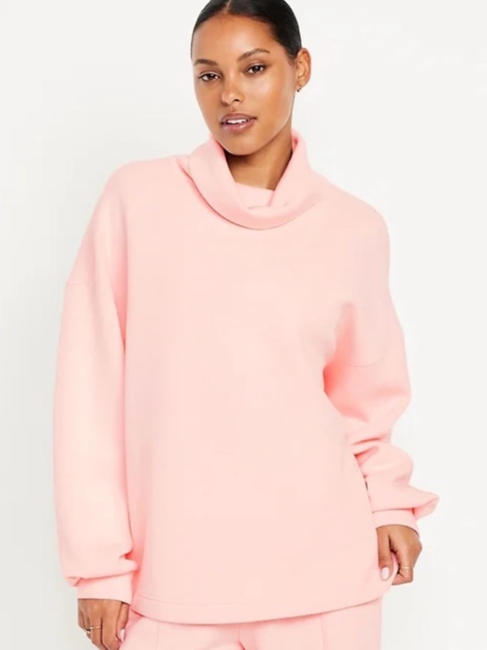 Old Navy Bounce Fleece Funnel Neck Tunic – XL | Clean‑Girl Cozy | Loungewear